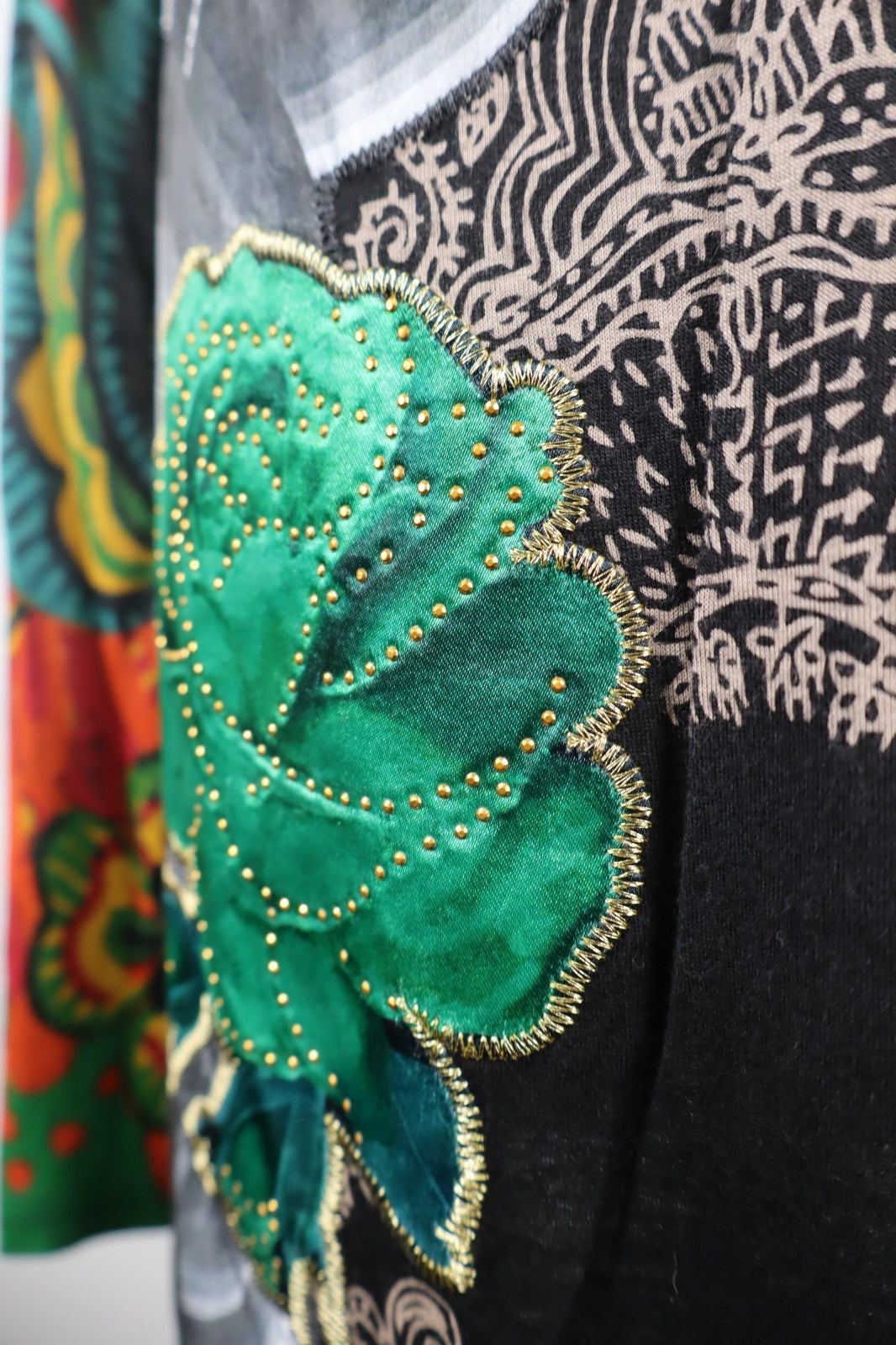 DESIGUAL VESTITO ABITO MANICA LUNGA DONNA TG M WOMAN CASUAL VINTAGE DRESS COTONE