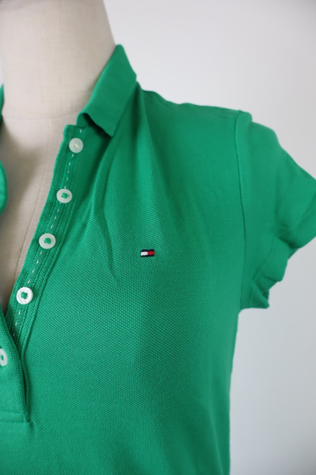 TOMMY HILFIGER MAGLIA POLO DONNA TG S SLIM FIT WOMAN CASUAL VINTAGE TOP T-SHIRT