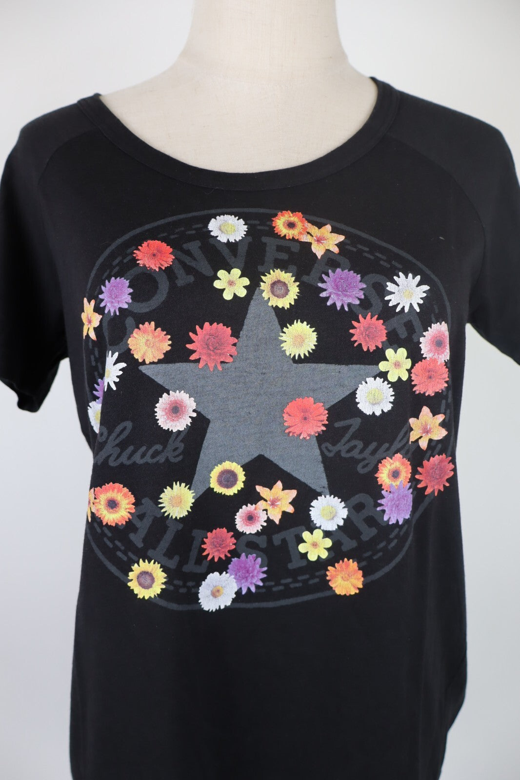 CONVERSE ALL STAR MAGLIA DONNA TG. M WOMAN CASUAL VINTAGE T-SHIRT  TOP LOGO