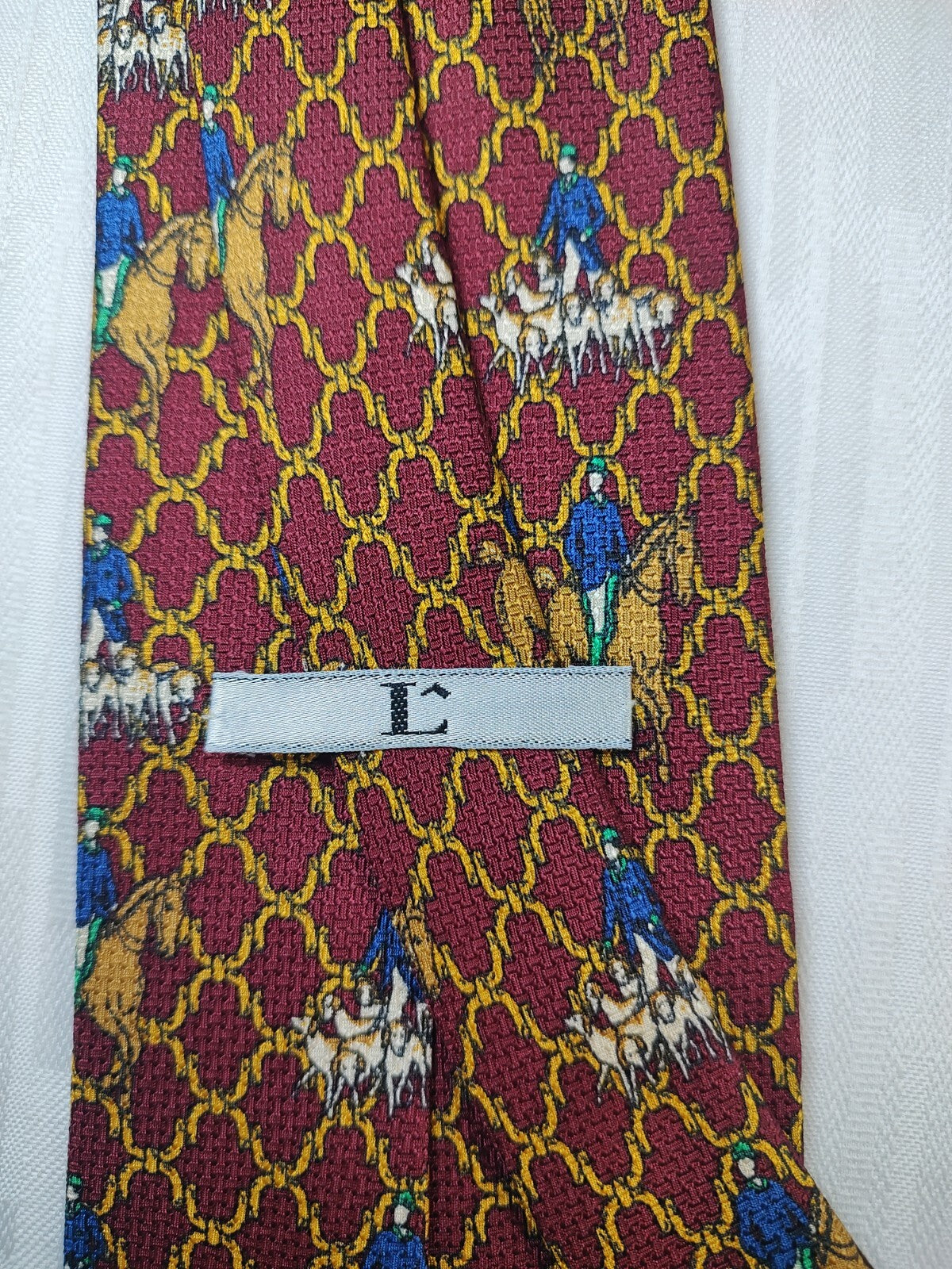 LANCOME 100% SILK TIE SETA CRAVATTA NECKTIE MADE IN ITALY CLASSIC