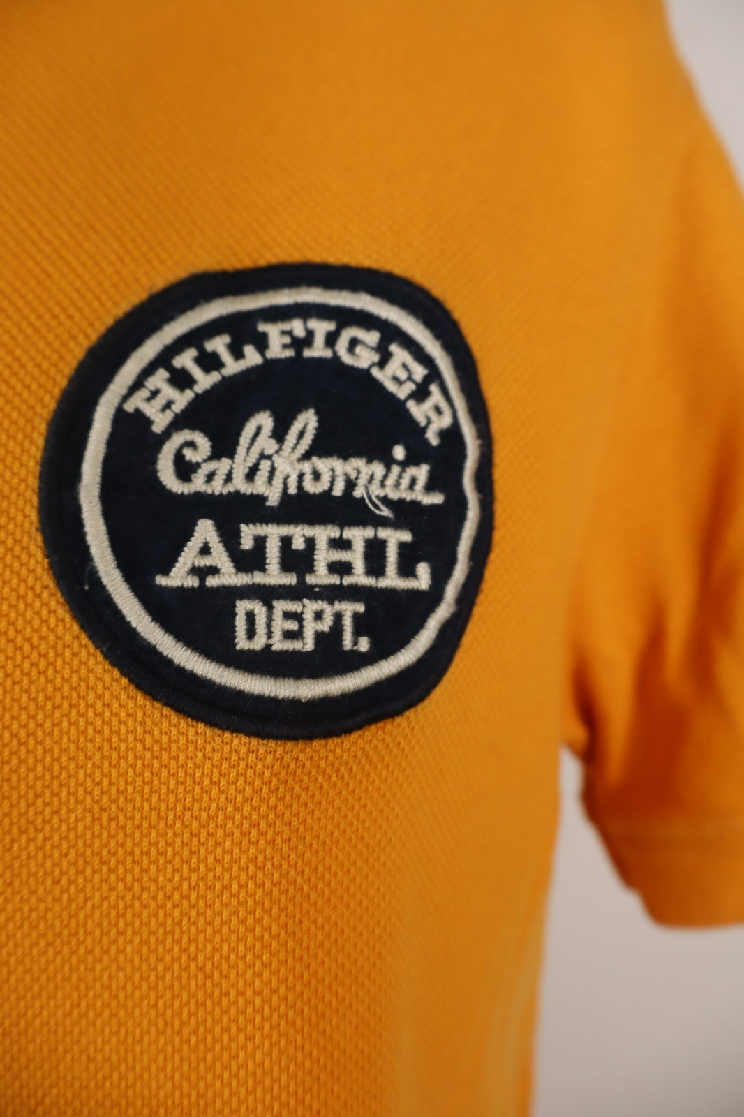 TOMMY HILFIGER MAGLIA POLO UOMO TG. L SLIM MAN T-SHIRT CASUAL VINTAGE BIG LOGO