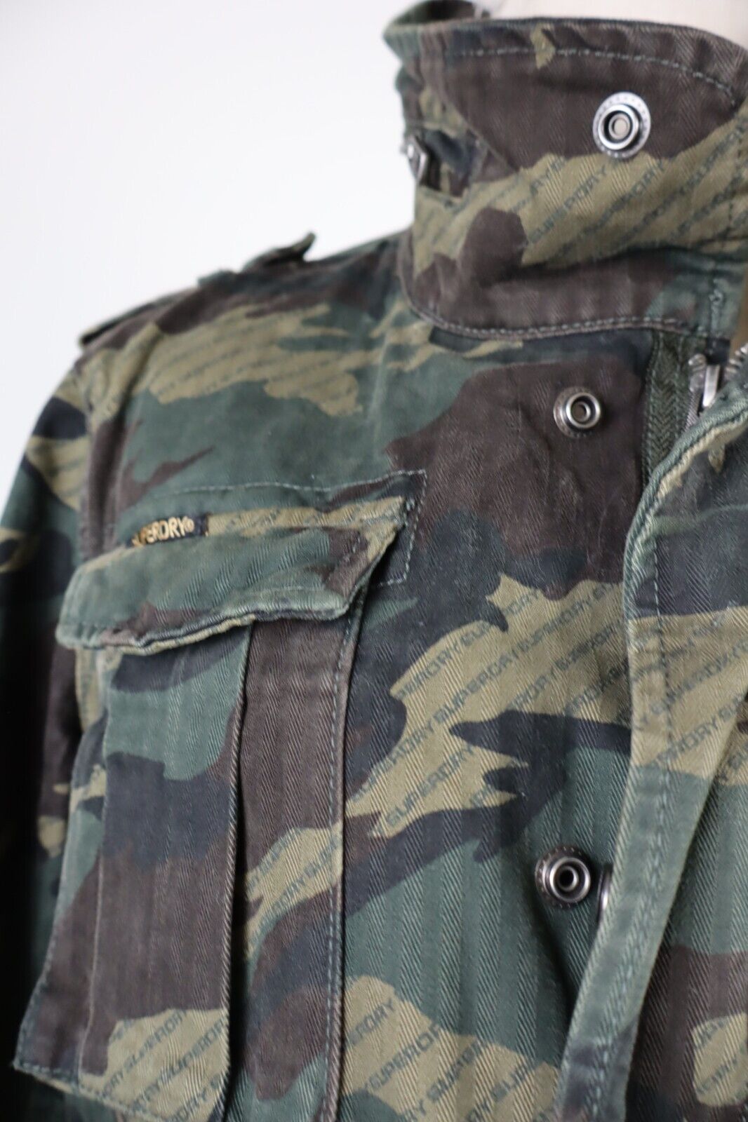 SUPERDRY GIUBBINO GIACCA DONNA TG 40 WOMAN JACKET CASUAL VINTAGE COTONE