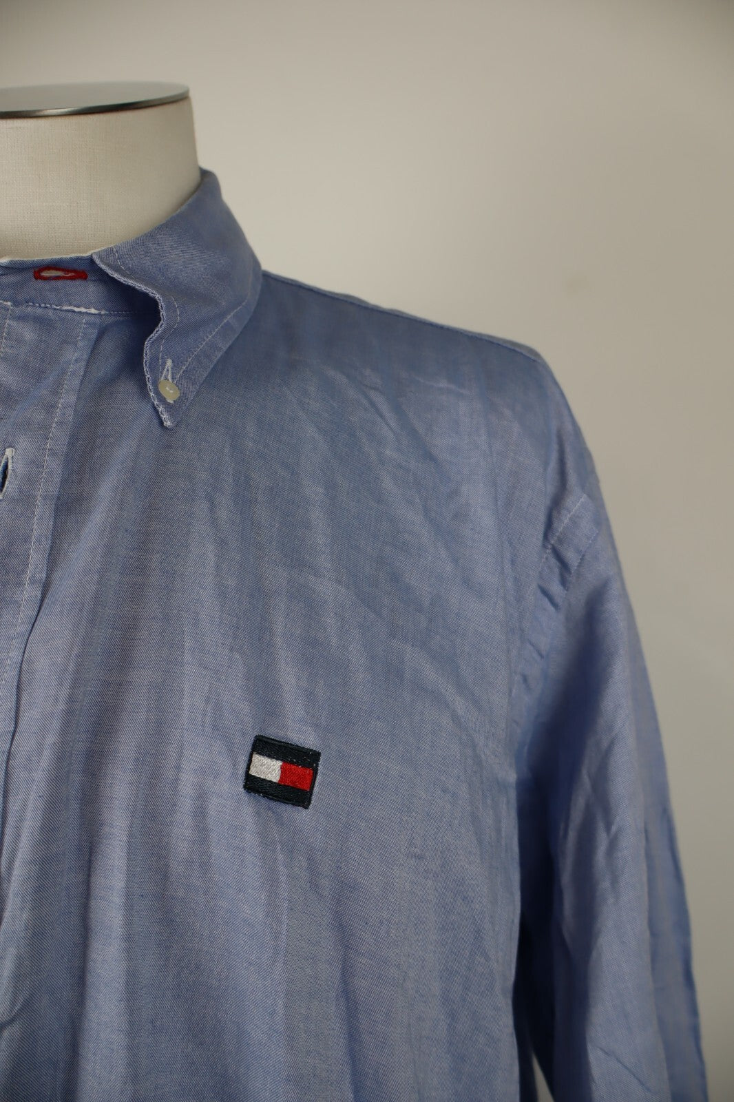 TOMMY HILFIGER CAMICIA UOMO TG. 17 MAN CASUAL SHIRT VINTAGE SHIRT COTONE COTTON