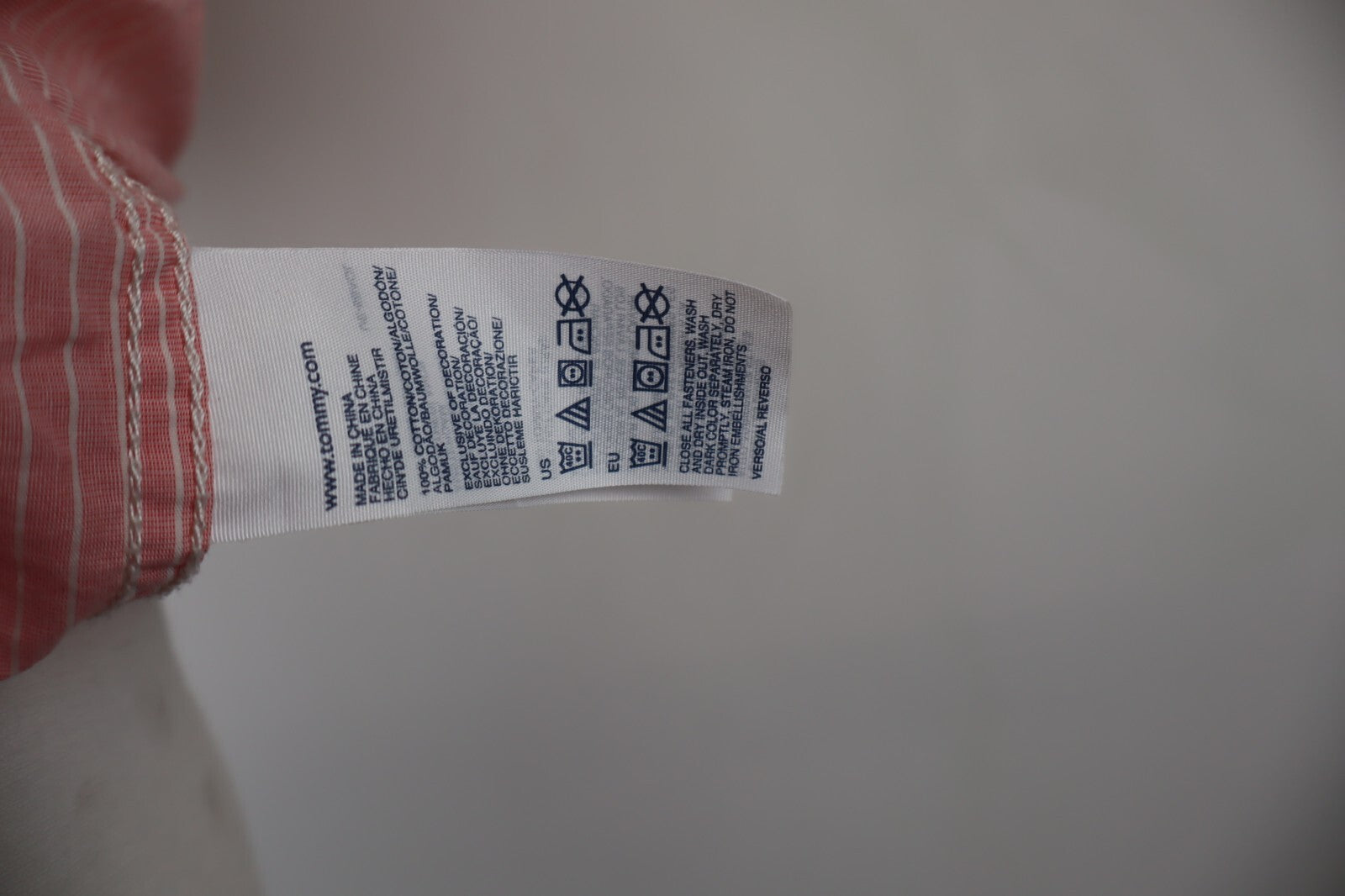 TOMMY HILFIGER DENIM CAMICIA UOMO COTONE TG M MAN CASUAL VINTAGE COTTON SHIRT