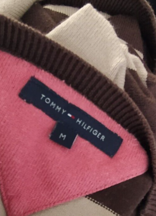 TOMMY HILFIGER MAGLIONE COTONE COTTON VINTAGE UOMO Tg. M MAN SWEATER CASUAL