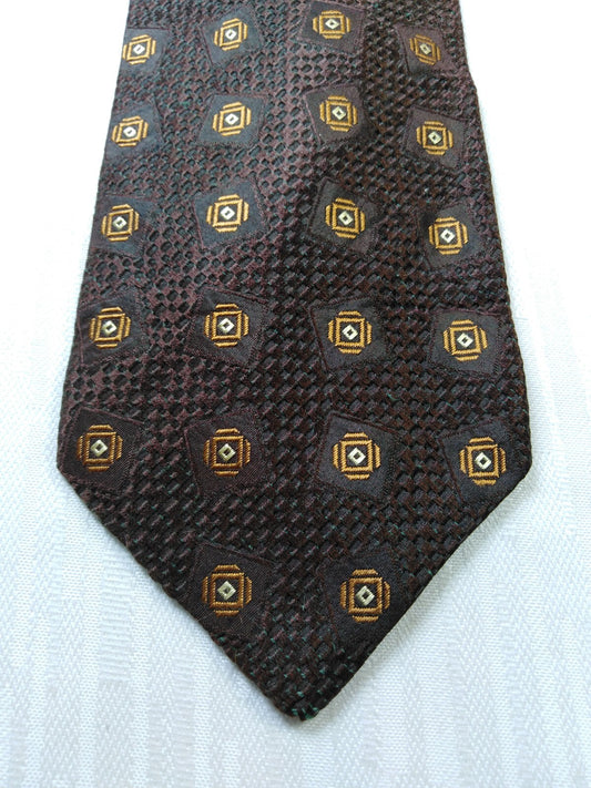 HUGO BOSS 100% SILK TIE SETA CRAVATTA NECKTIE MADE IN ITALY CLASSIC