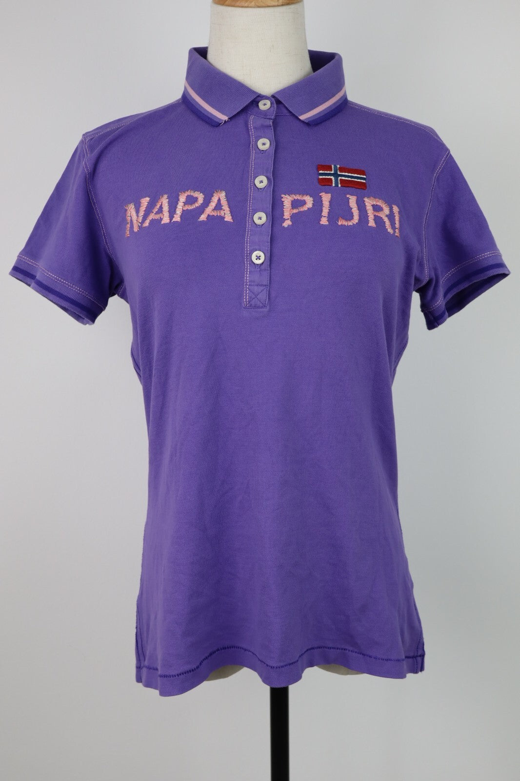 NAPAPIJRI POLO MAGLIA DONNA COTONE TG. XL WOMAN SHIRT CASUAL VINTAGE COTTON