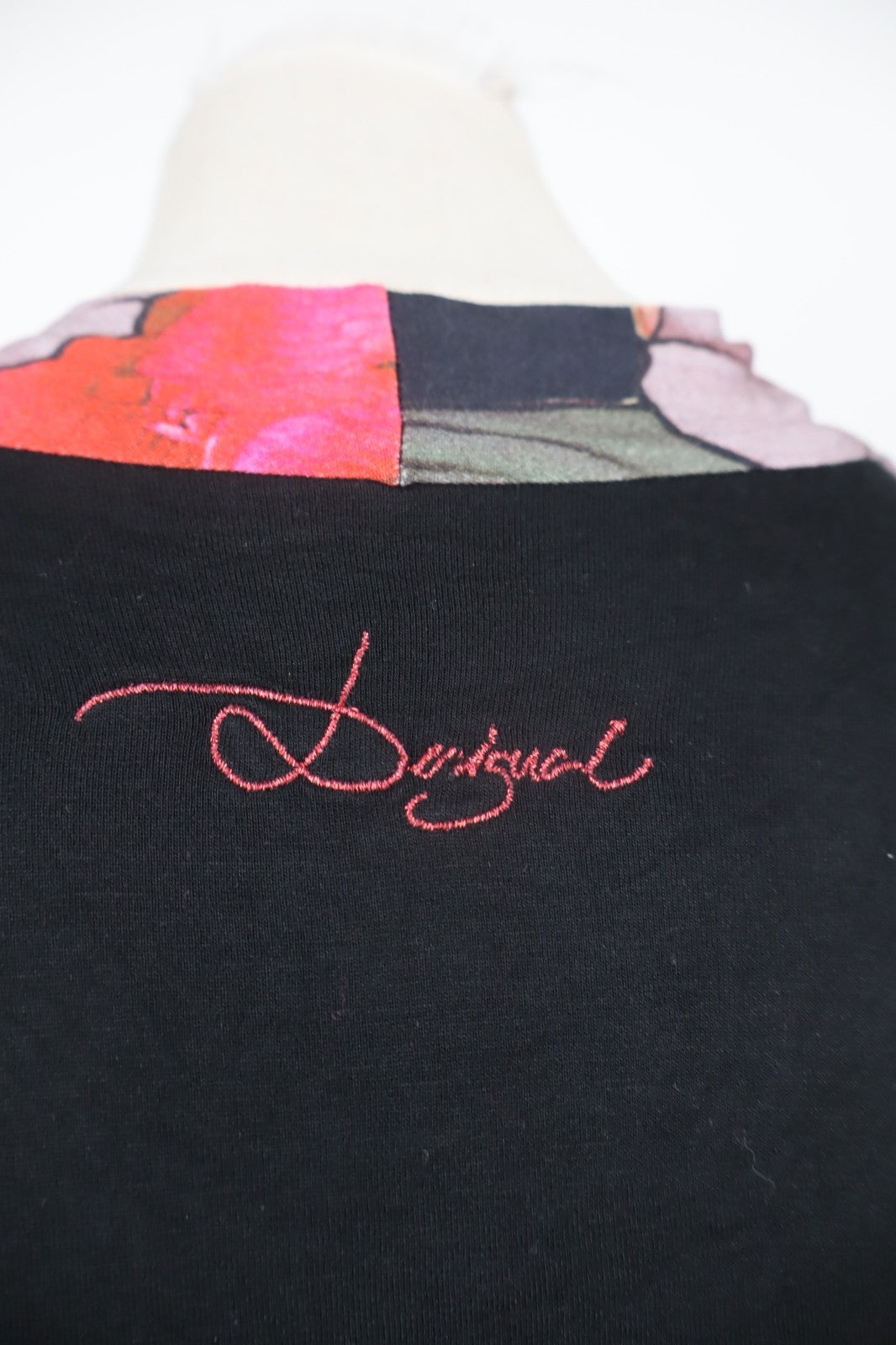 DESIGUAL VESTITO SMANICATO DONNA TG M WOMAN CASUAL VINTAGE DRESS ABITO LOGO