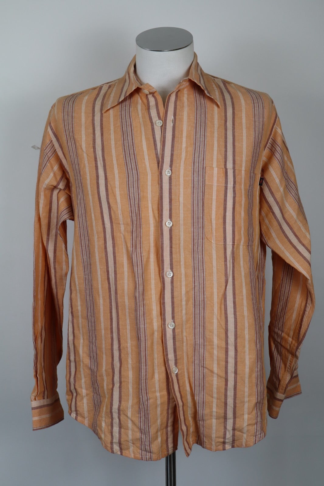 MARLBORO CLASSICS CAMICIA UOMO COTONE LINO TG. M MAN CASUAL VINTAGE SHIRT