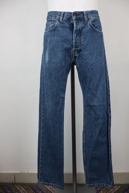 CARHARTT JEANS PANTALONE UOMO CASUAL W29 L32 MAN VINTAGE PANTS DENIM