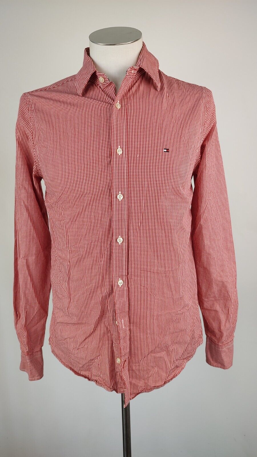 TOMMY HILFIGER CAMICIA UOMO COTONE TG. S MAN CASUAL VINTAGE SHIRT