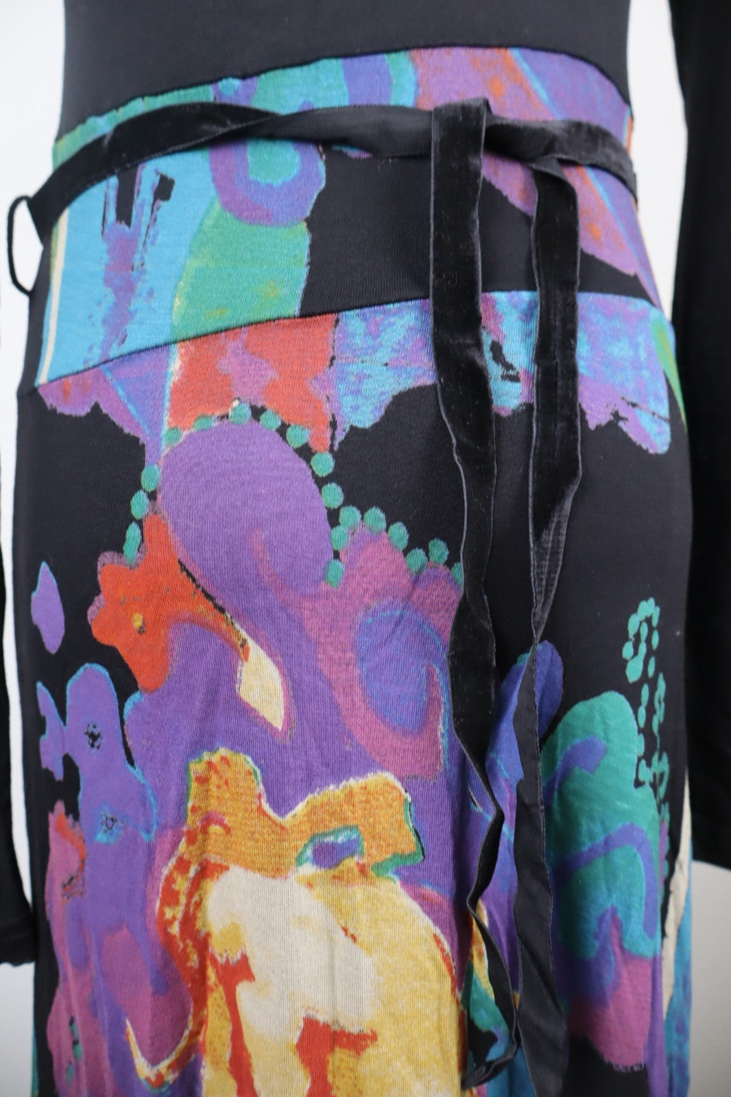 DESIGUAL VESTITO ABITO MANICA LUNGA DONNA M WOMAN CASUAL VINTAGE DRESS CINTURA