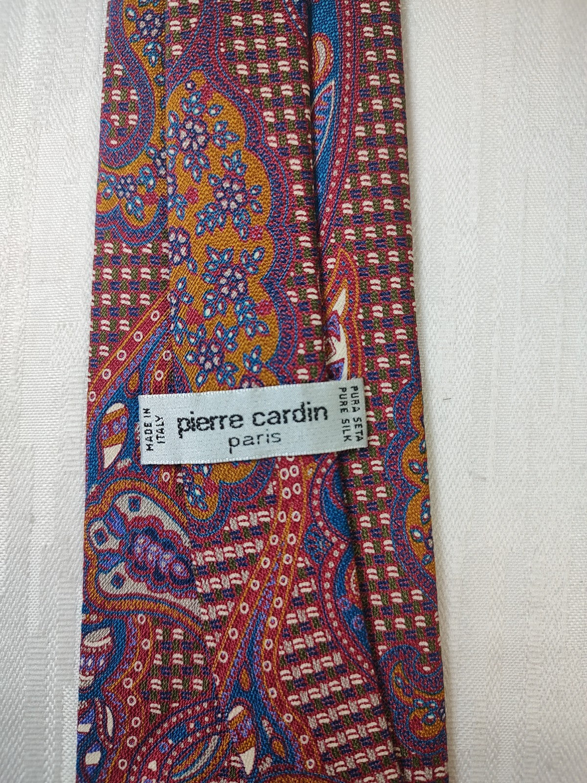 PIERRE CARDIN 100% SILK TIE SETA CRAVATTA NECKTIE MADE IN ITALIA CLASSIC