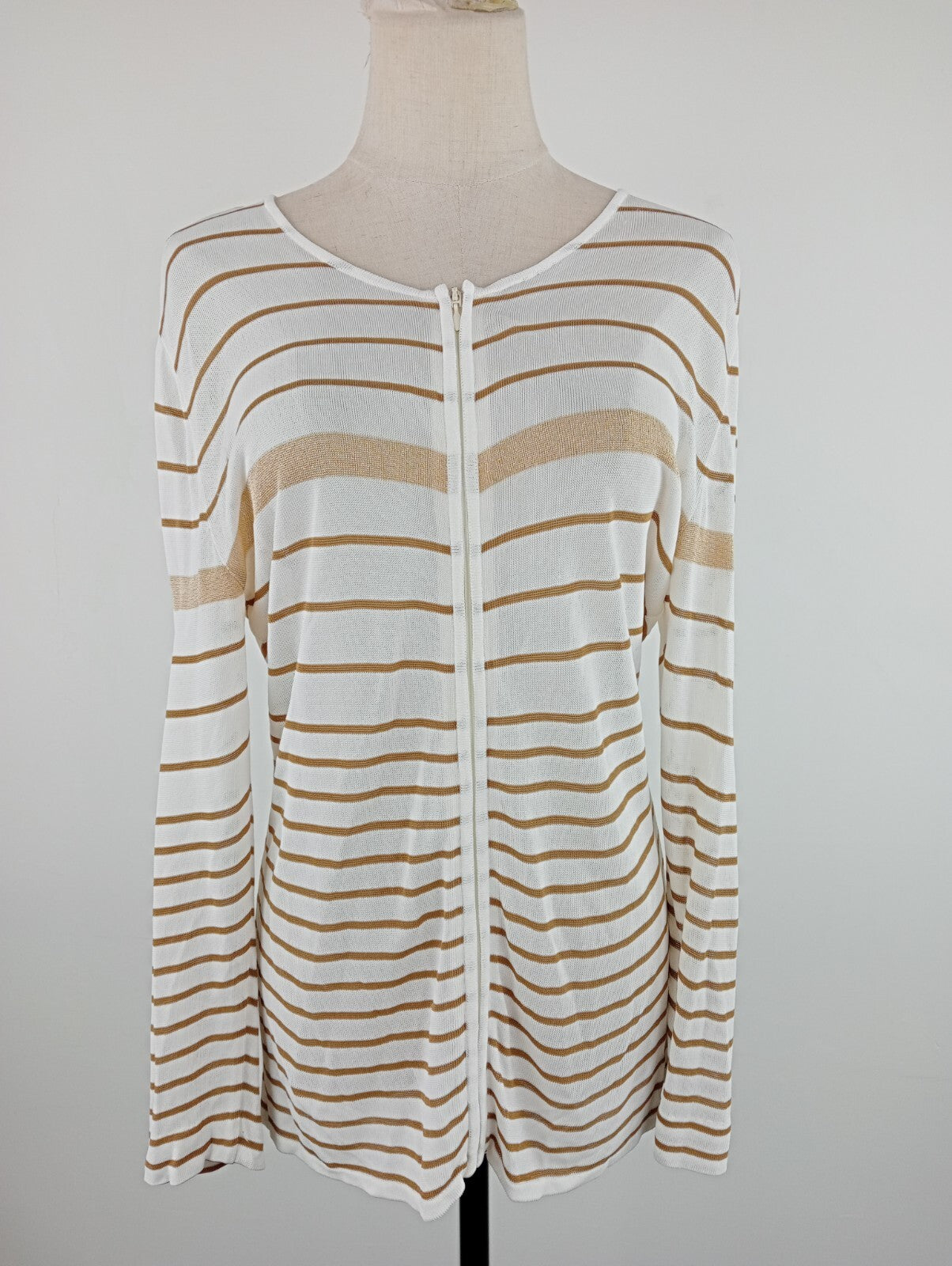 MARELLA MAGLIA ZIP DONNA TG. L WOMAN CASUAL VINTAGE T-SHIRT MADE ITALY