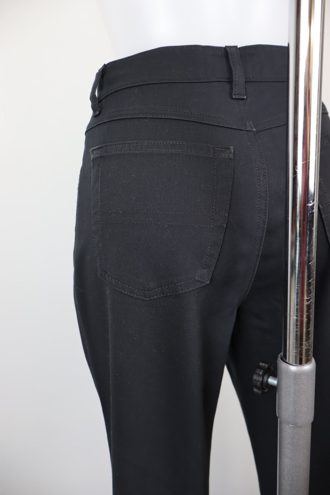 TRUSSARDI JEANS PANTALONE DONNA TG 41 27 WOMAN VINTAGE PANTS LYCRA LOGO NERO