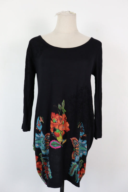 DESIGUAL VESTITO DONNA TG. S  WOMAN CASUAL VINTAGE DRESS ITALIA