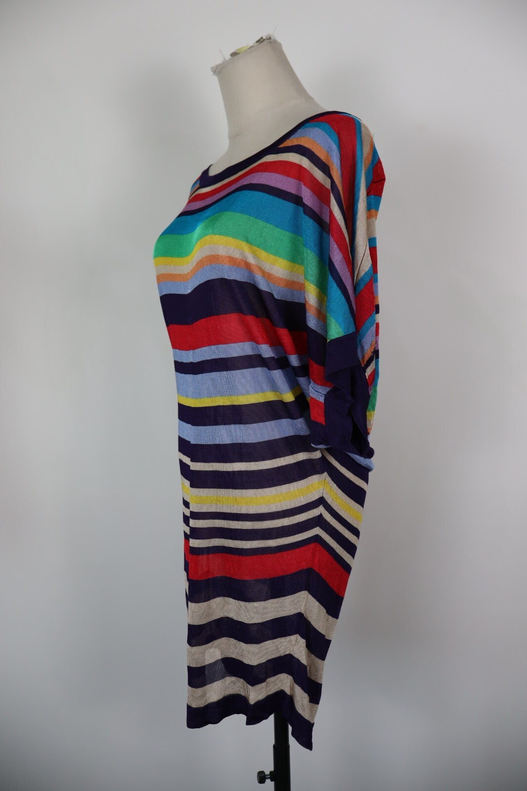 DESIGUAL VESTITO ABITO DONNA TG. XL WOMAN CASUAL VINTAGE DRESS VARIOPINTO