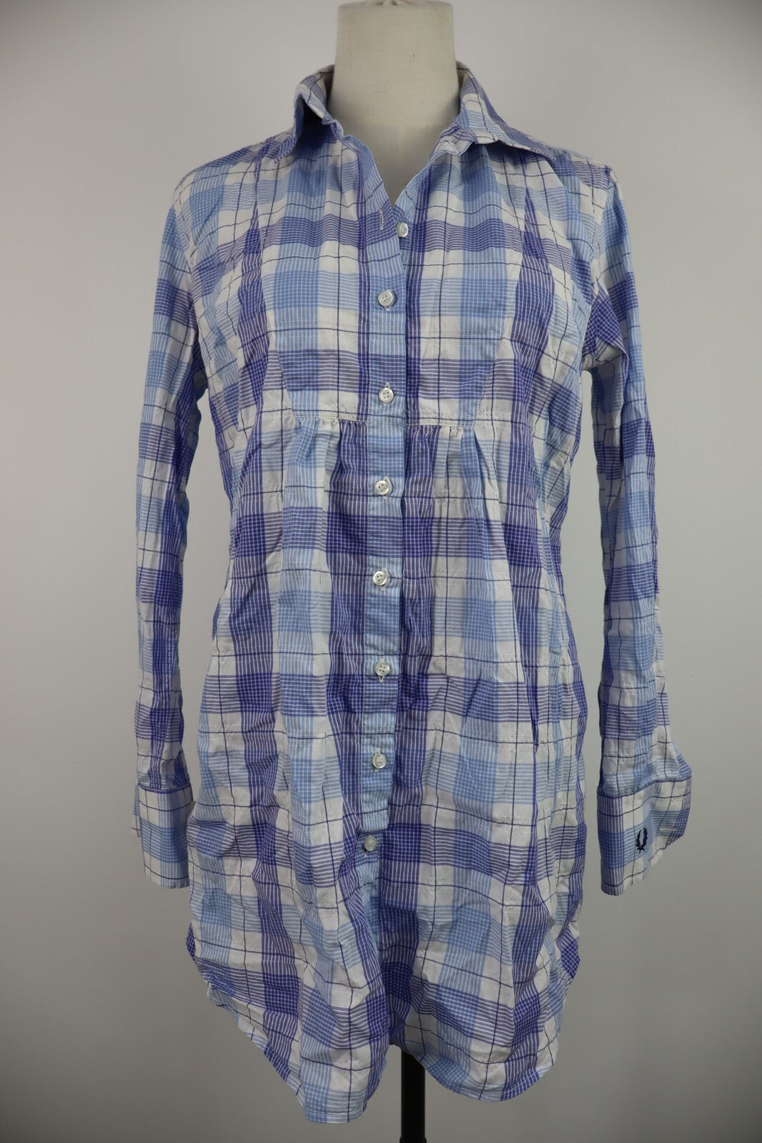 FRED PERRY CAMICIA COTONE DONNA TG. M WOMAN COTTON SHIRT CASUAL VINTAGE