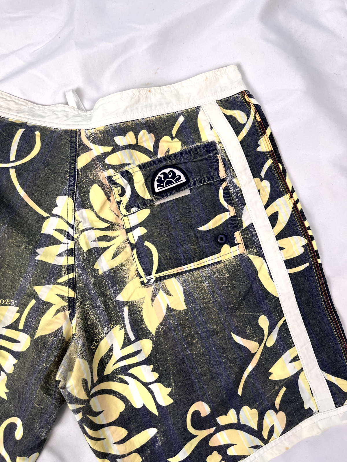 SUNDEK COSTUME PANTALONCINO MARE UOMO TG 34/48 MEN SWIMSUIT VINTAGE CASUAL