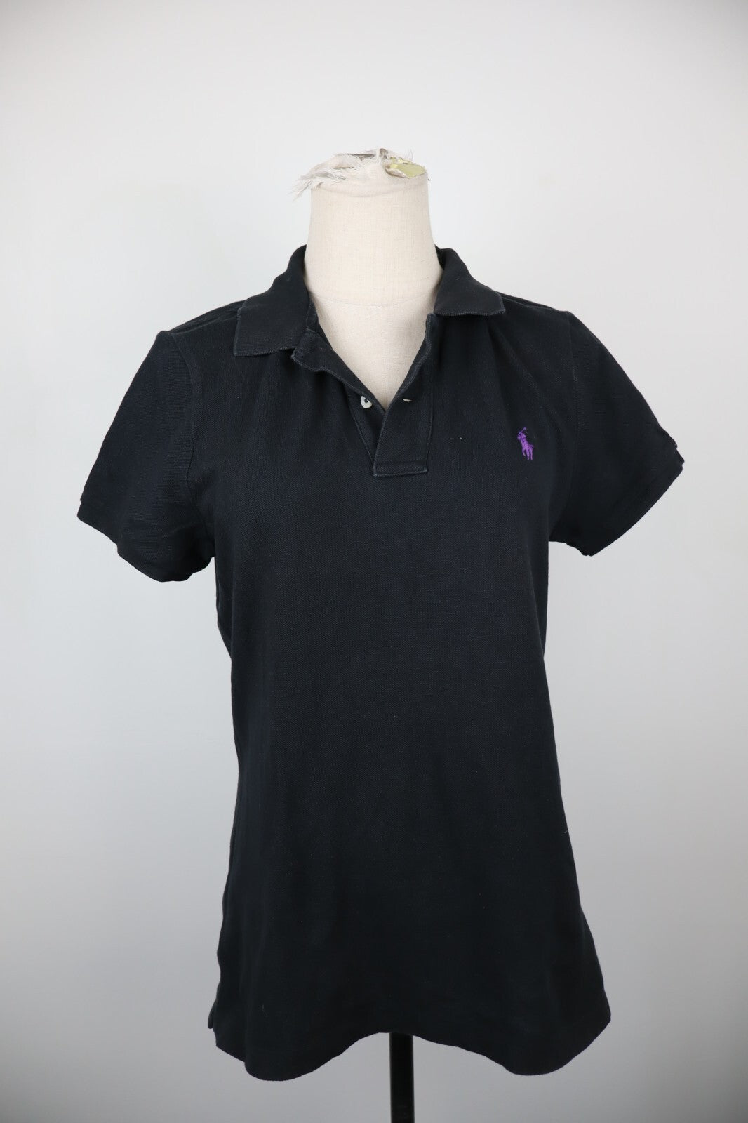 RALPH LAUREN SKINNY POLO DONNA MAGLIA COTONE L WOMAN COTTON SHIRT CASUAL VINTAGE