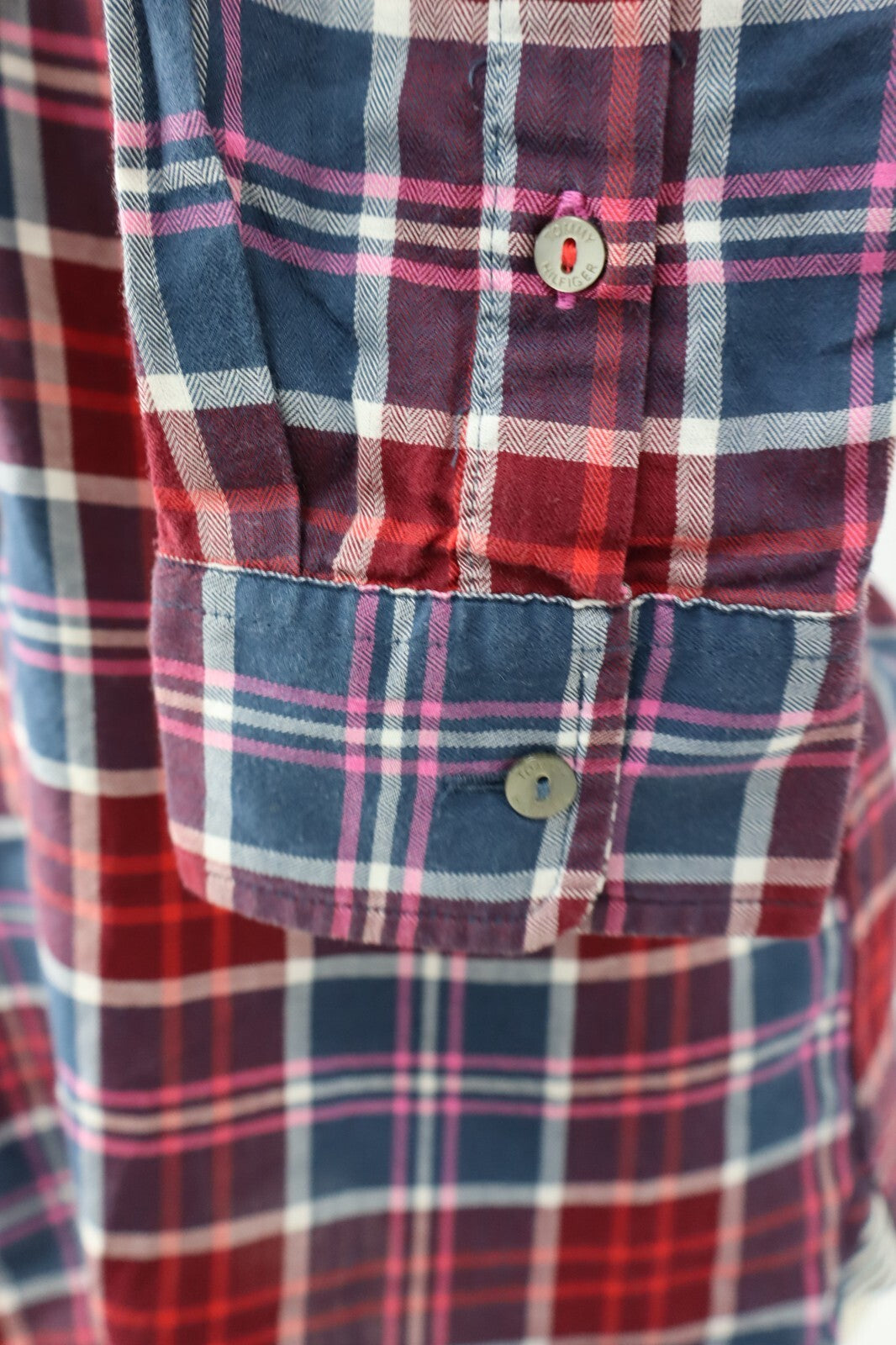 TOMMY HILFIGER CAMICIA  DONNA TG. 6 WOMAN SHIRT CASUAL VINTAGE COTONE COTTON