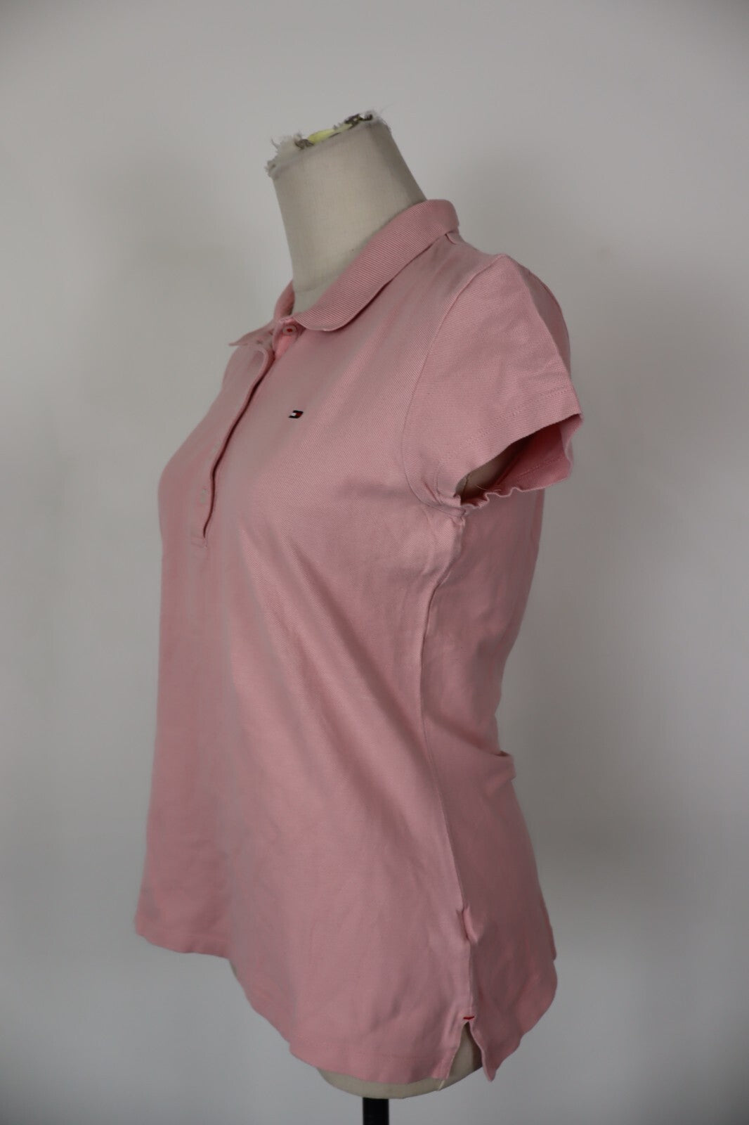 TOMMY HILFIGER POLO MAGLIA DONNA COTONE TG. L WOMAN COTTON SHIRT CASUAL VINTAGE