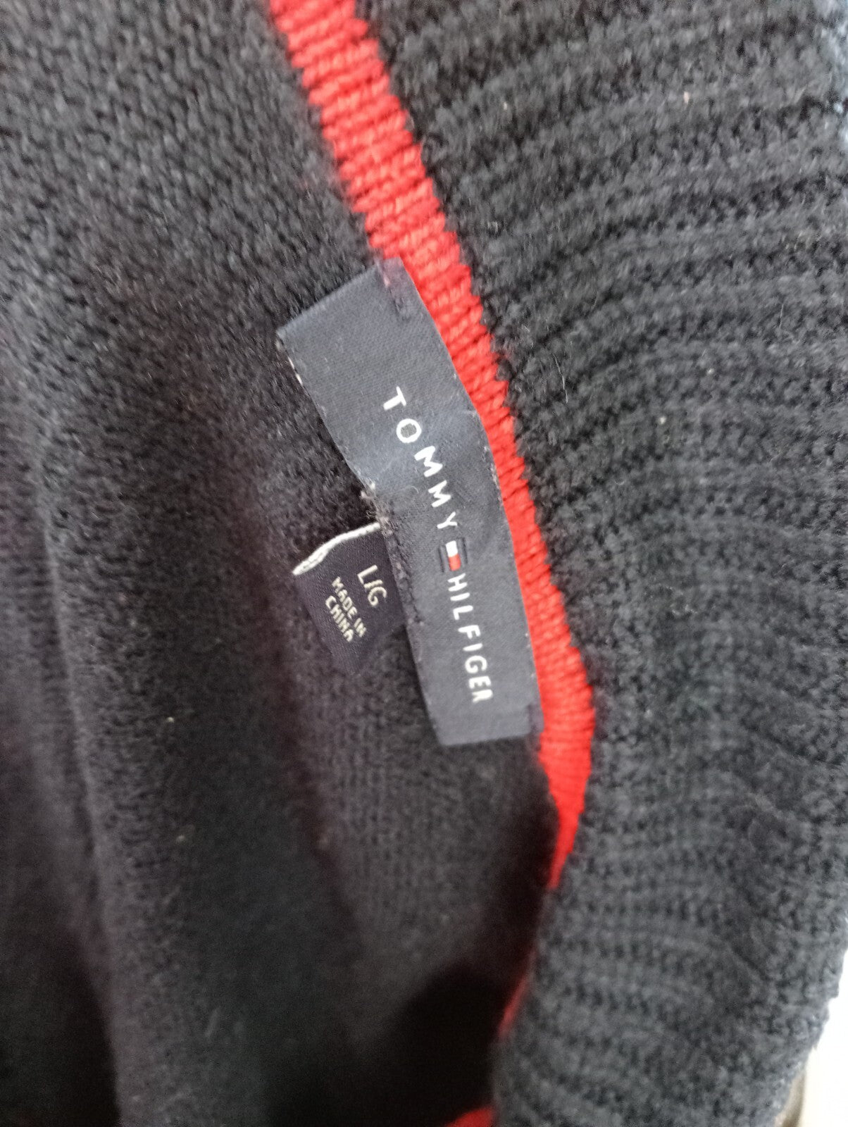 TOMMY HILFIGER MAGLIONE ACRILICO UOMO L MAN SWEATER CASUAL MAGLIA VINTAGE