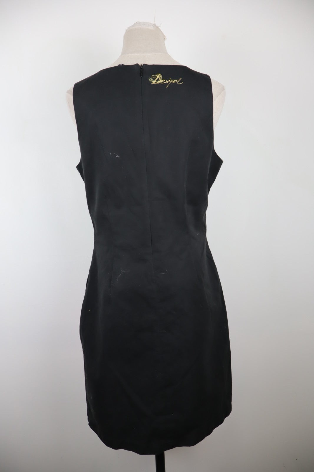 DESIGUAL VESTITO ABITO SMANICATO DONNA TG. 42 WOMAN CASUAL VINTAGE DRESS COTONE