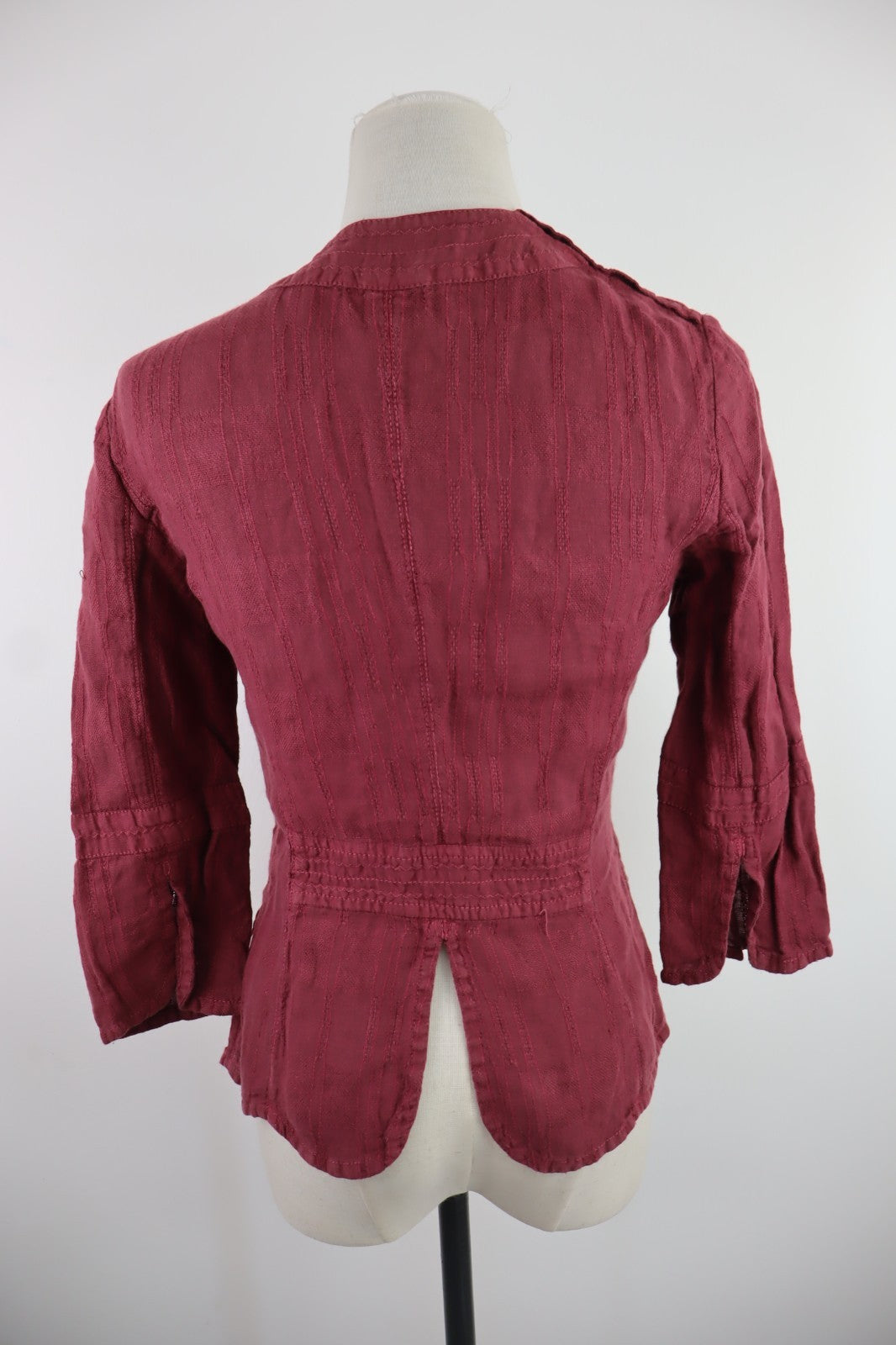 MAX&CO CAMICIA COTONE LINO DONNA TG 38 WOMAN SHIRT CASUAL VINTAGE MANICA LUNGA