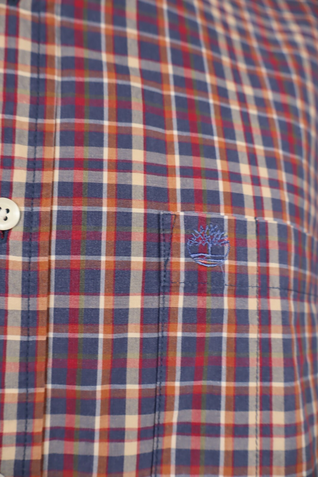 TIMBERLAND CAMICIA COTONE UOMO TG. M MAN CASUAL VINTAGE SHIRT COTTON