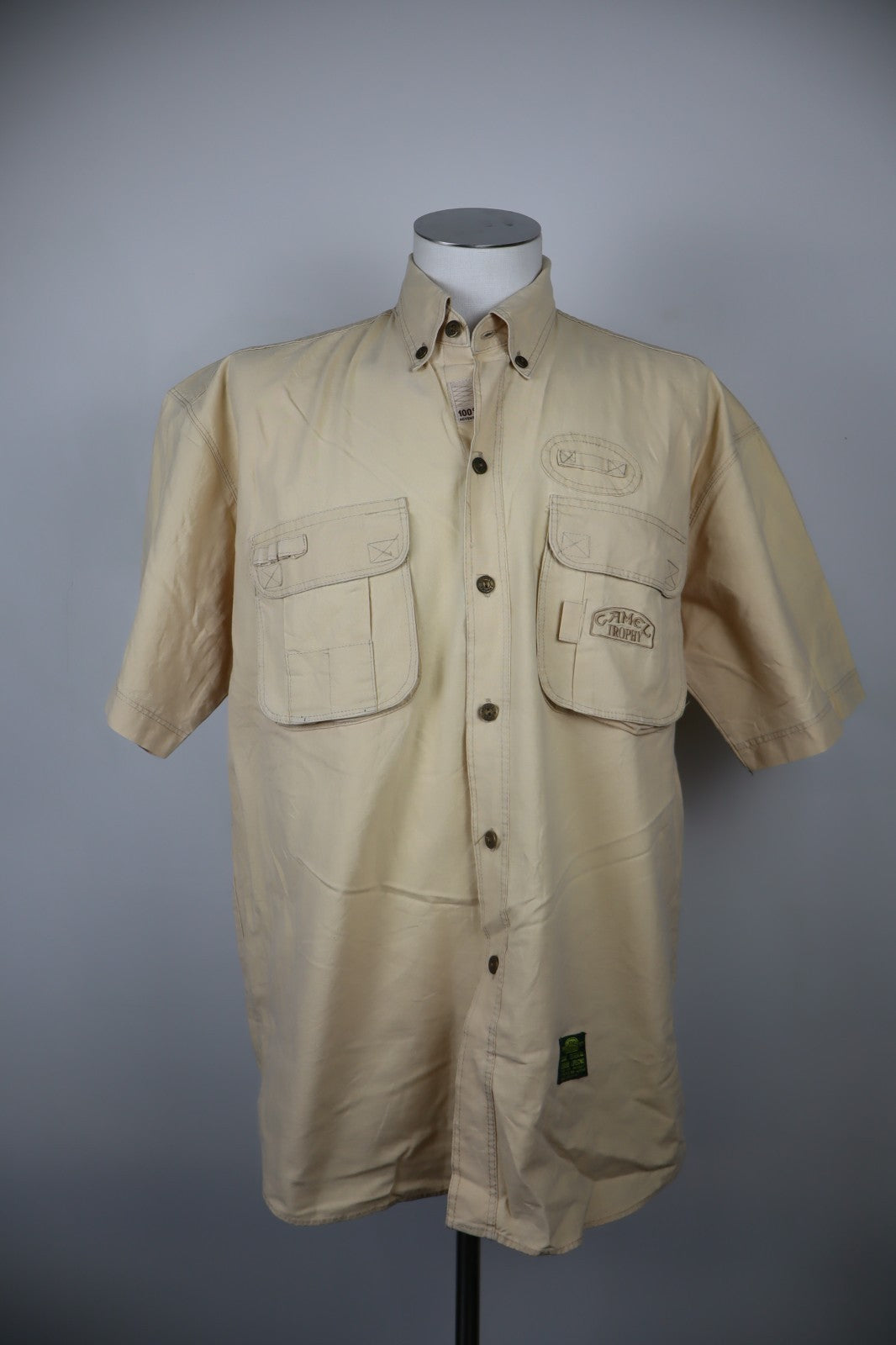 CAMEL TROPHY ADVENTURE CAMICIA UOMO COTONE TG L MAN VINTAGE COTTON SHIRT LOGO