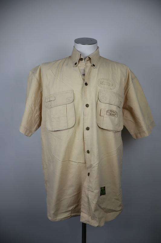 CAMEL TROPHY ADVENTURE CAMICIA UOMO COTONE TG L MAN VINTAGE COTTON SHIRT LOGO