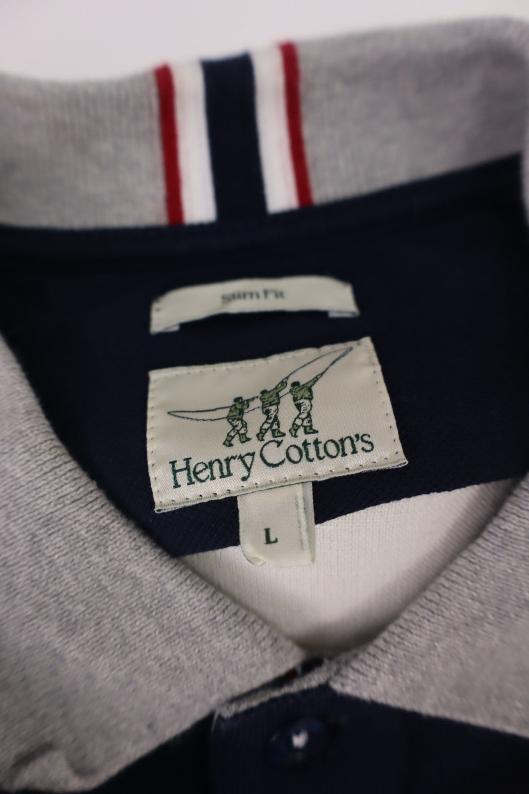 HENRY COTTON'S POLO MAGLIA UOMO TG L MAN COTONE SHIRT CASUAL VINTAGE