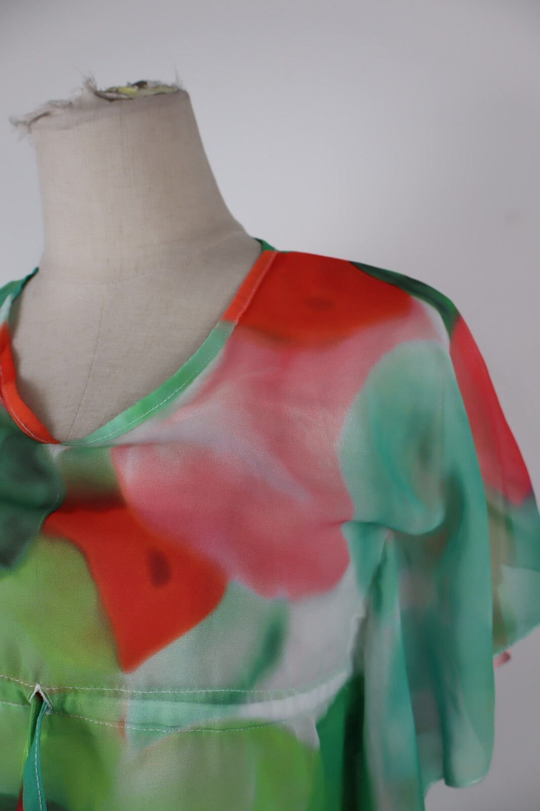 SUNDEK MAGLIA DONNA TG. 6  WOMAN CASUAL VINTAGE T-SHIRT FLOREALE