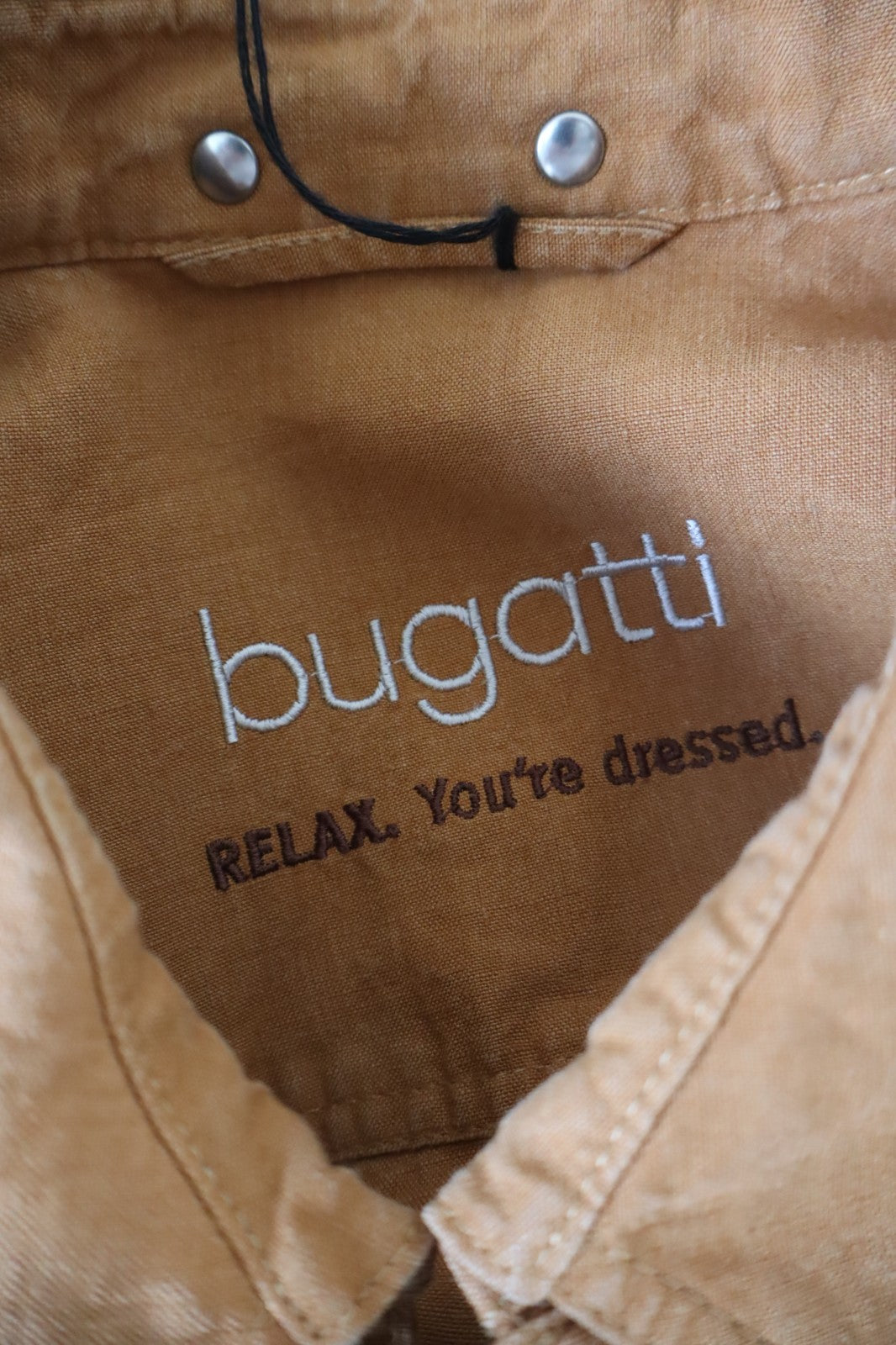 BUGATTI GIUBBINO UOMO TG 50 MAN VINTAGE CASUAL JACKET LINO FLAX