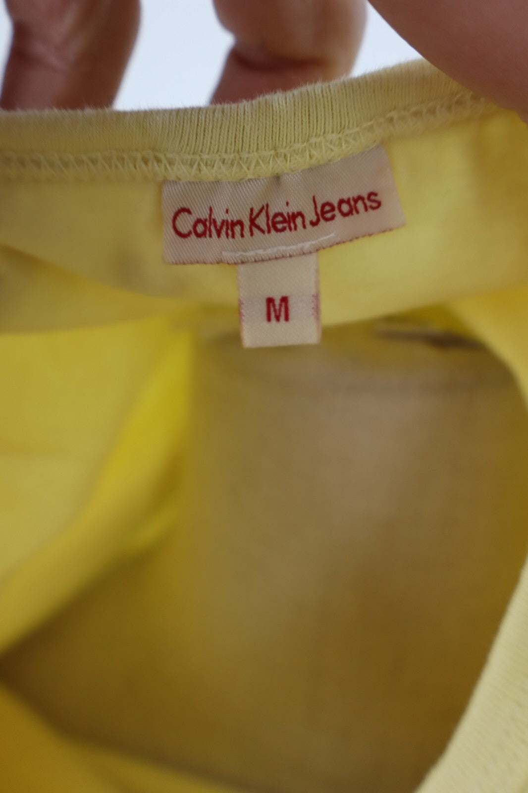 CALVIN KLEIN MAGLIA CROP TOP DONNA TG M WOMAN T-SHIRT GRUNGE VINTAGE Y2K 2000'S