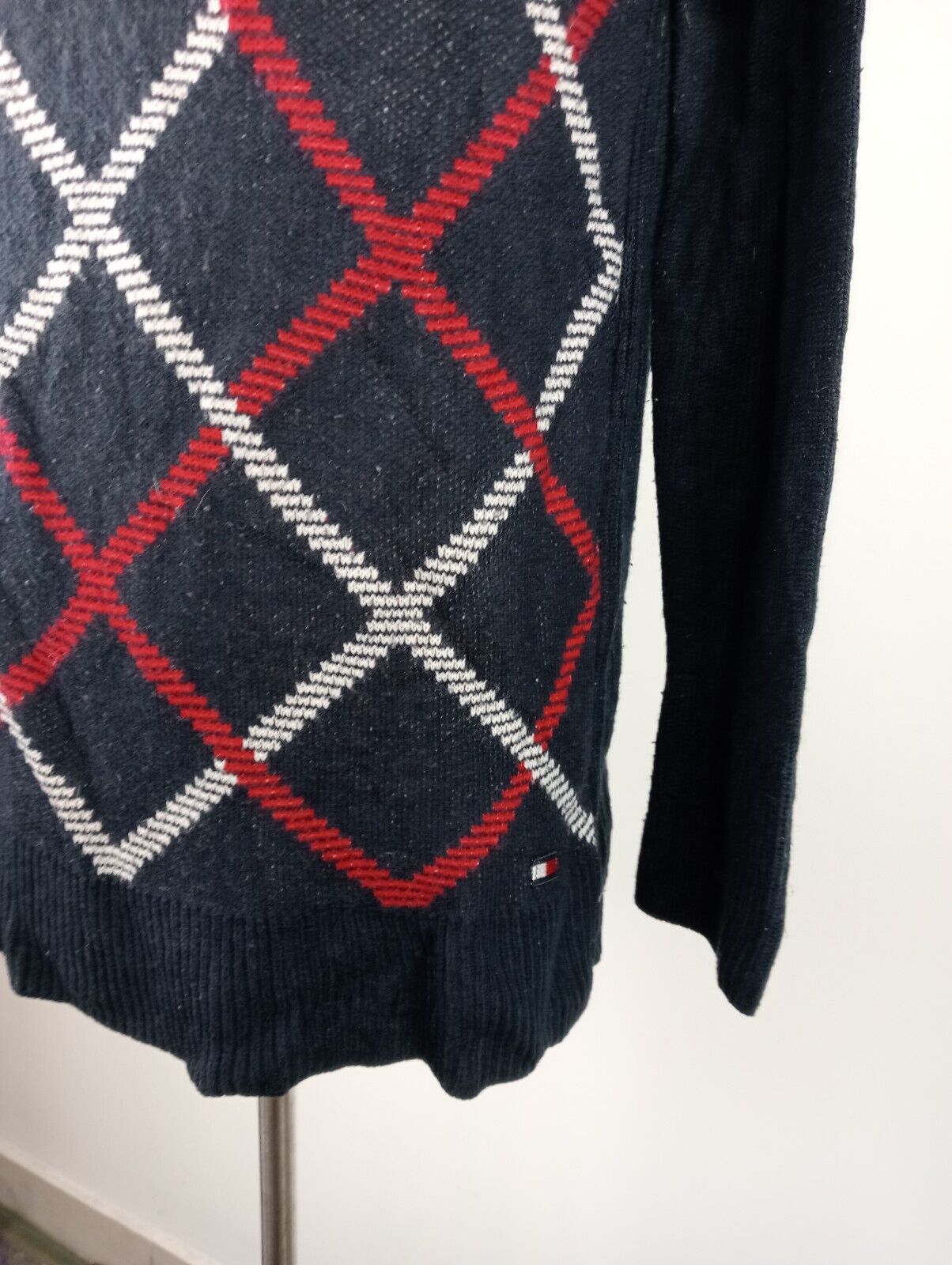 TOMMY HILFIGER MAGLIONE ACRILICO UOMO L MAN SWEATER CASUAL MAGLIA VINTAGE
