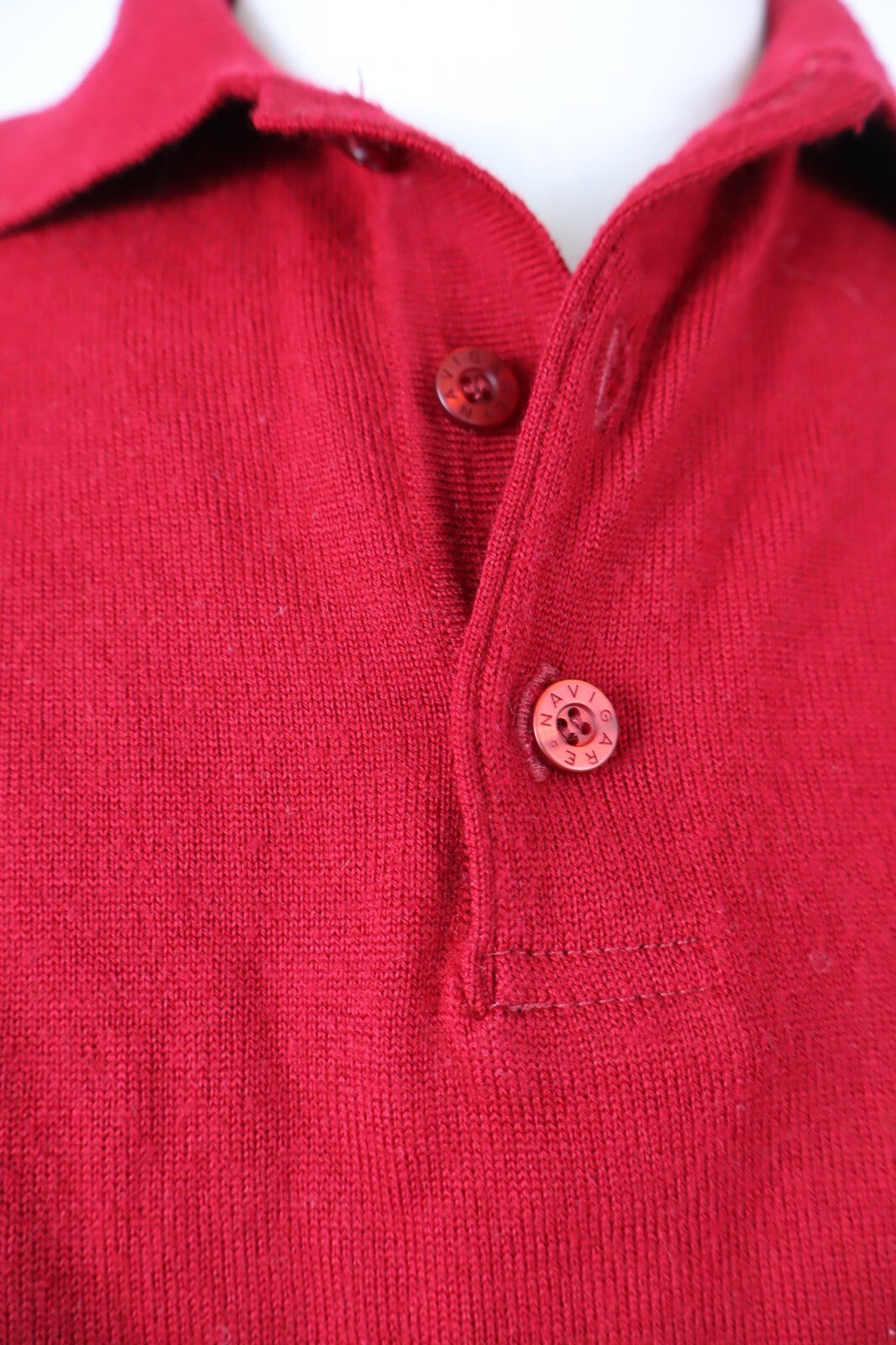 NAVIGARE MAGLIONE COLLO POLO LANA VINTAGE UOMO Tg. M MAN SWEATER CASUAL