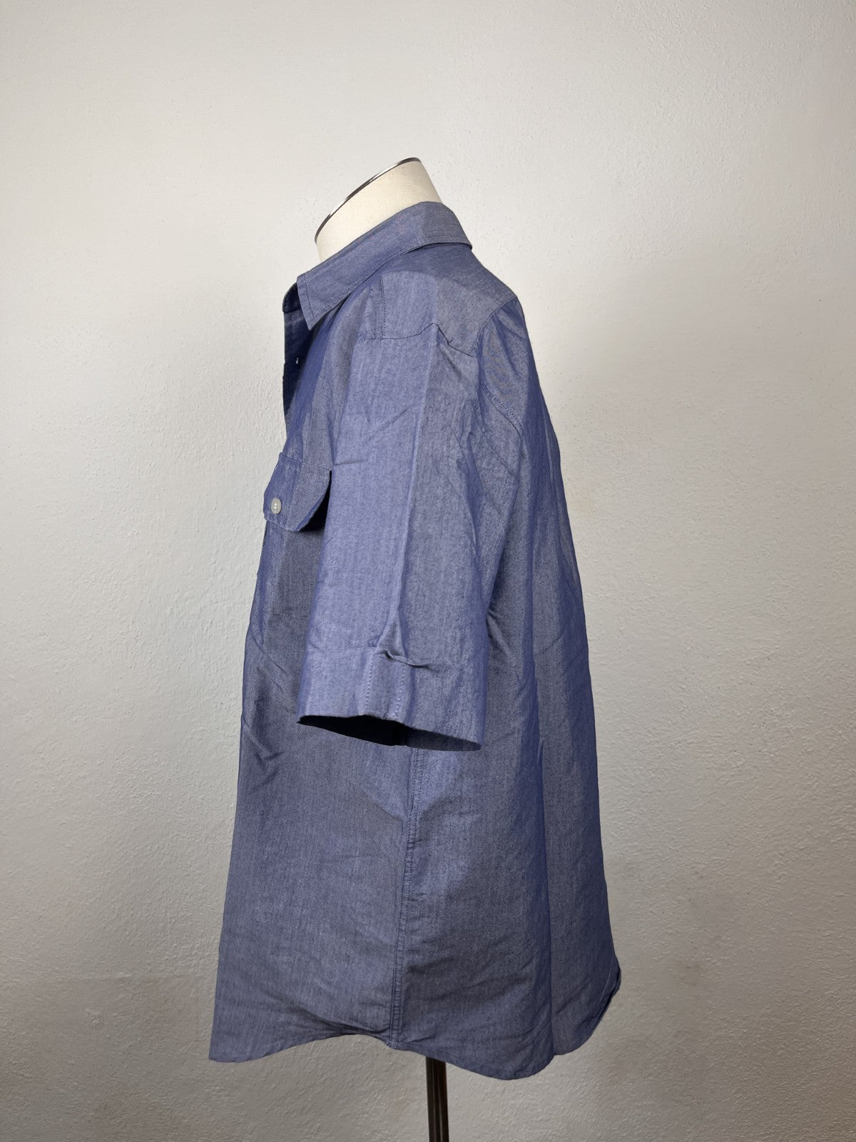 AJ ARMANI JEANS CAMICIA UOMO COTONE TG. M MAN CASUAL VINTAGE COTTON SHIRT TASCHE