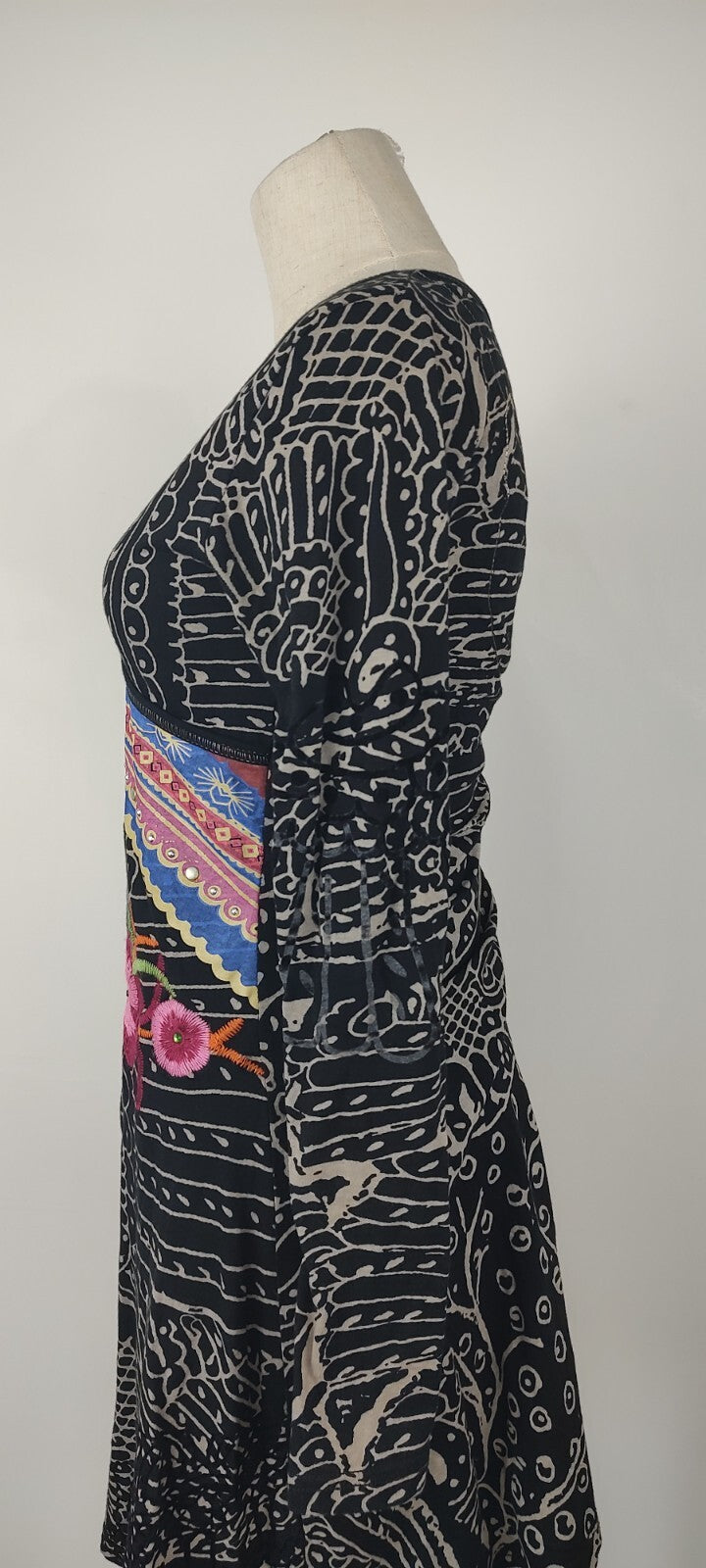 DESIGUAL VESTITO DONNA TG. XS  WOMAN CASUAL VINTAGE DRESS