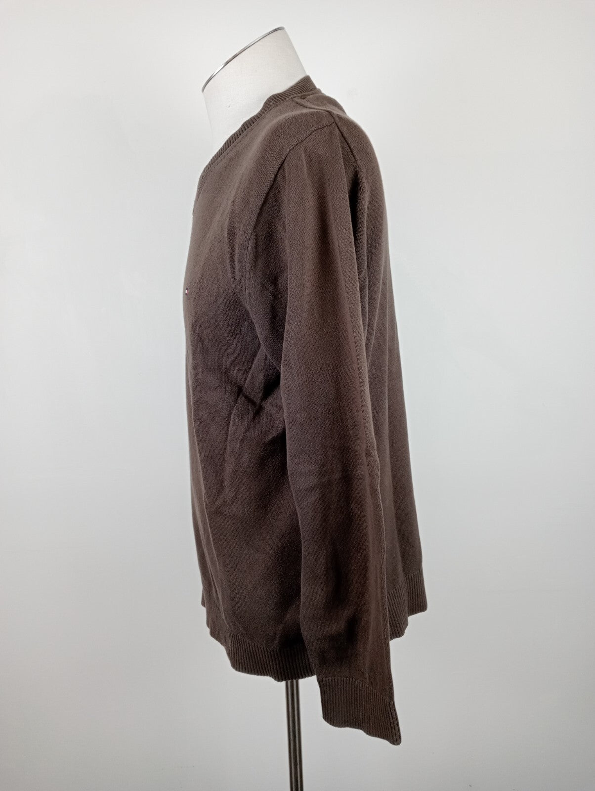 TOMMY HILFIGER  MAGLIONE COTONE COTTON VINTAGE UOMO Tg. L MAN SWEATER CASUAL
