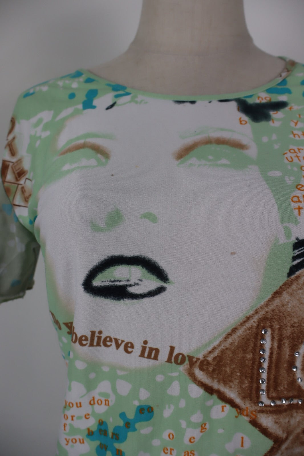 CALVIN KLEIN JEANS MAGLIA DONNA TG. M WOMAN CASUAL VINTAGE T-SHIRT TOP