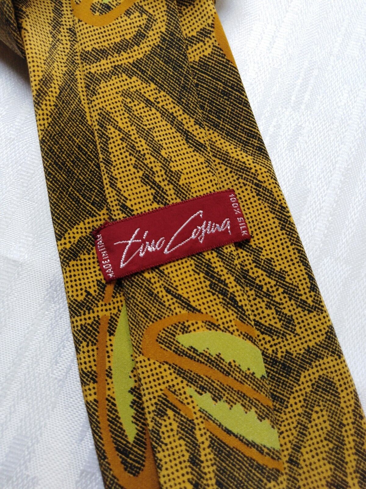TINO COSMA 100% SILK TIE SETA CRAVATTA NECKTIE MADE IN ITALIA CLASSIC