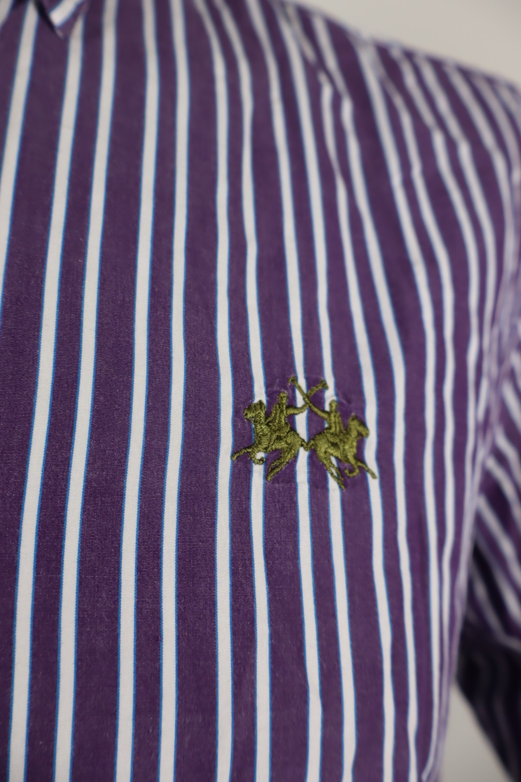 LA MARTINA CAMICIA UOMO TG. M MAN CASUAL VINTAGE SHIRT COTONE COTTON A RIGHE