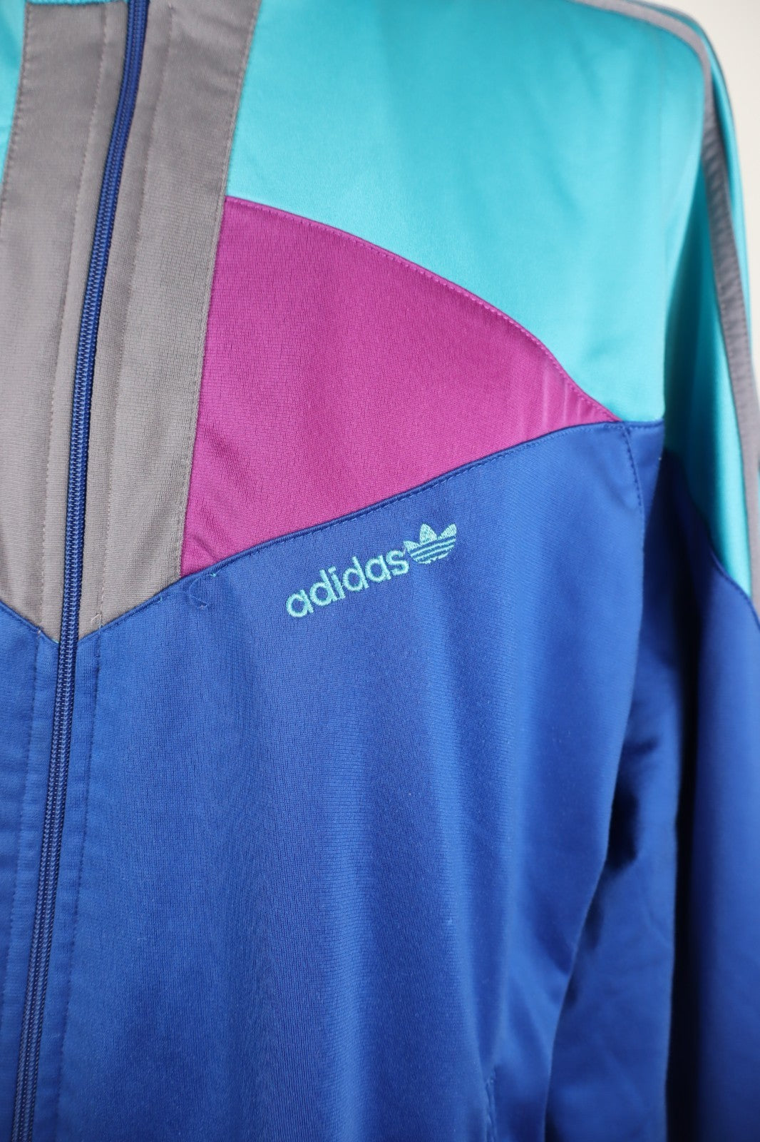 ADIDAS '80S GIACCA SPORTIVA UOMO Tg XL MAN VINTAGE CASUAL SPORT JACKET CON ZIP