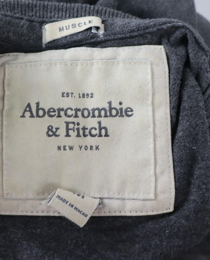 ABERCROMBIE & FITCH MAGLIA UOMO TG M MAN T-SHIRT CASUAL VINTAGE COTONE COTTON