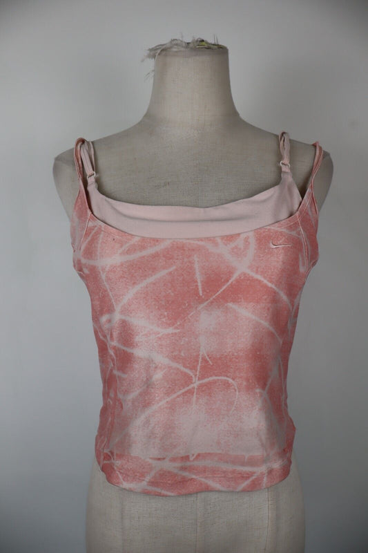 NIKE SPORT TOP CANOTTA MAGLIA DONNA TG. M WOMAN CASUAL VINTAGE T-SHIRT