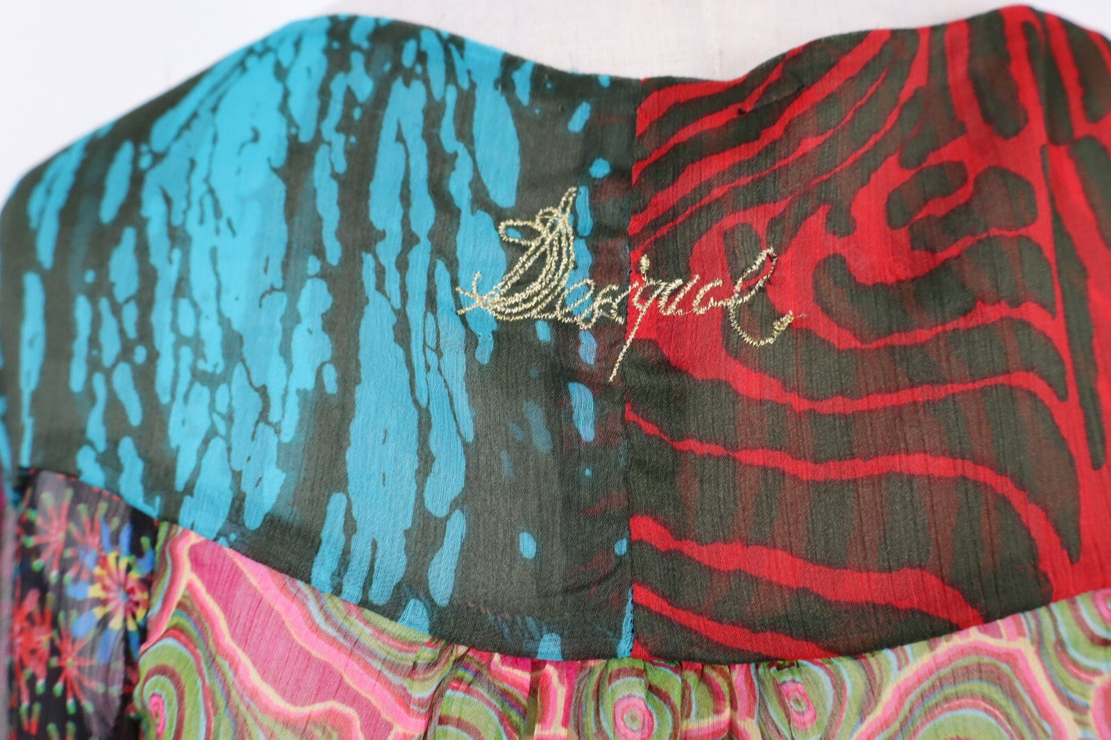 DESIGUAL MAGLIA DONNA TG. 40 WOMAN T-SHIRT CASUAL VINTAGE