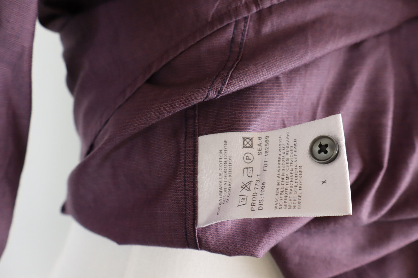 HUGO BOSS CAMICIA UOMO TG 42 16 1/2 MAN CASUAL VINTAGE SHIRT COTONE COTTON