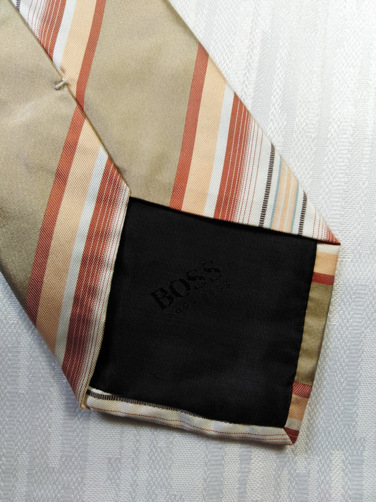 HUGO BOSS 100% SETA SILK TIE CRAVATTA NECKTIE ITALY VINTAGE CLASSIC